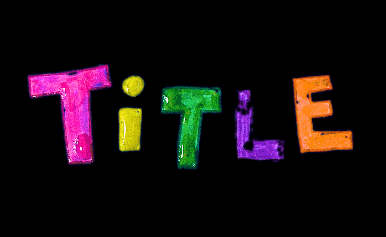 Gel Pen Lettering example