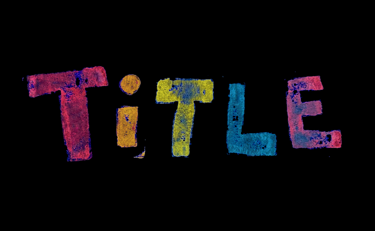 Screenprint Lettering example