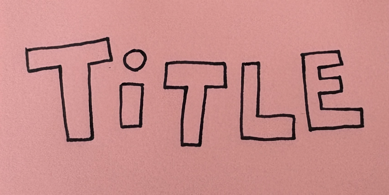 Step 1: Create your starting frame