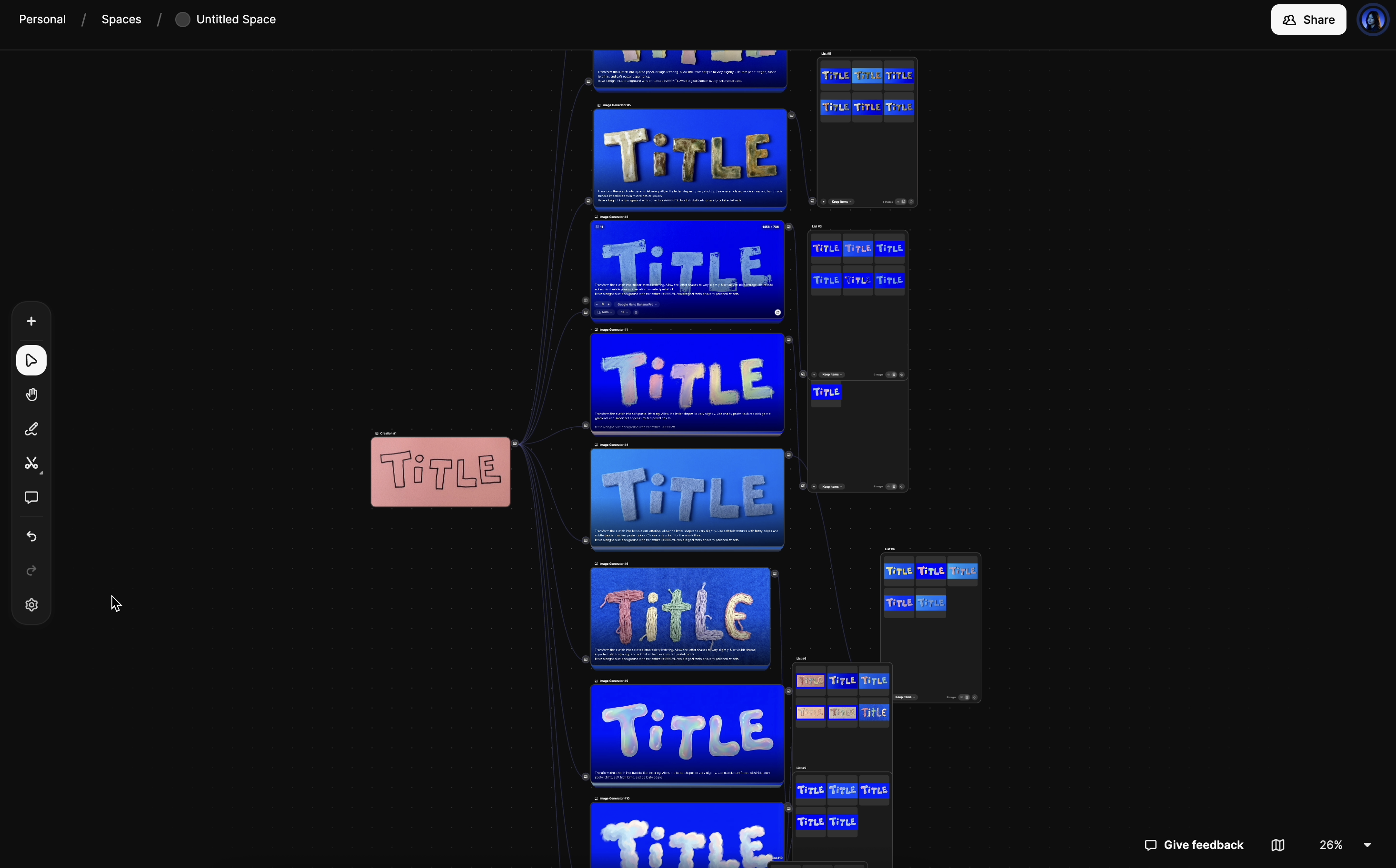 Step 2: Generate magic frames with AI